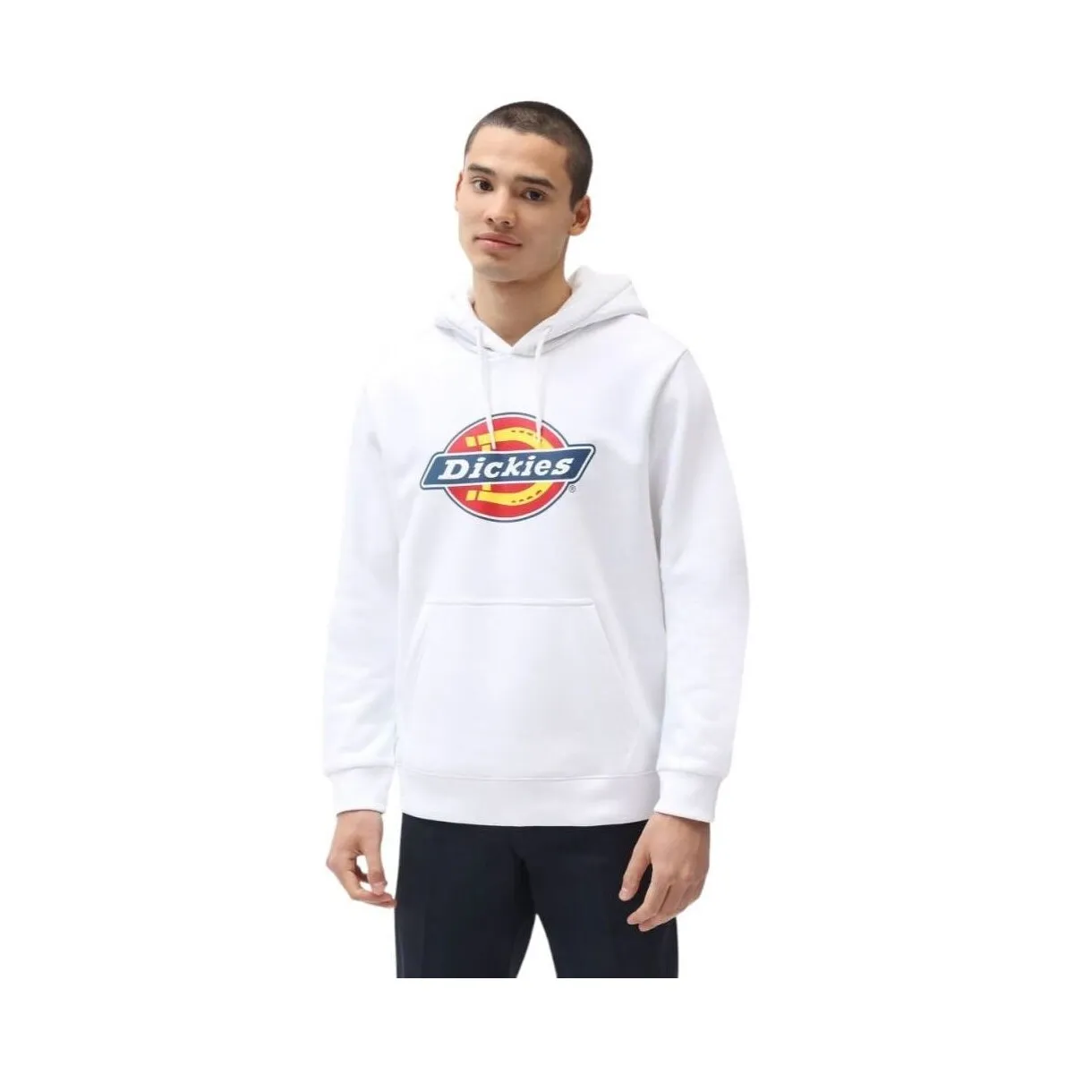 Sudadera Icon Logo Hoodie Hombre White