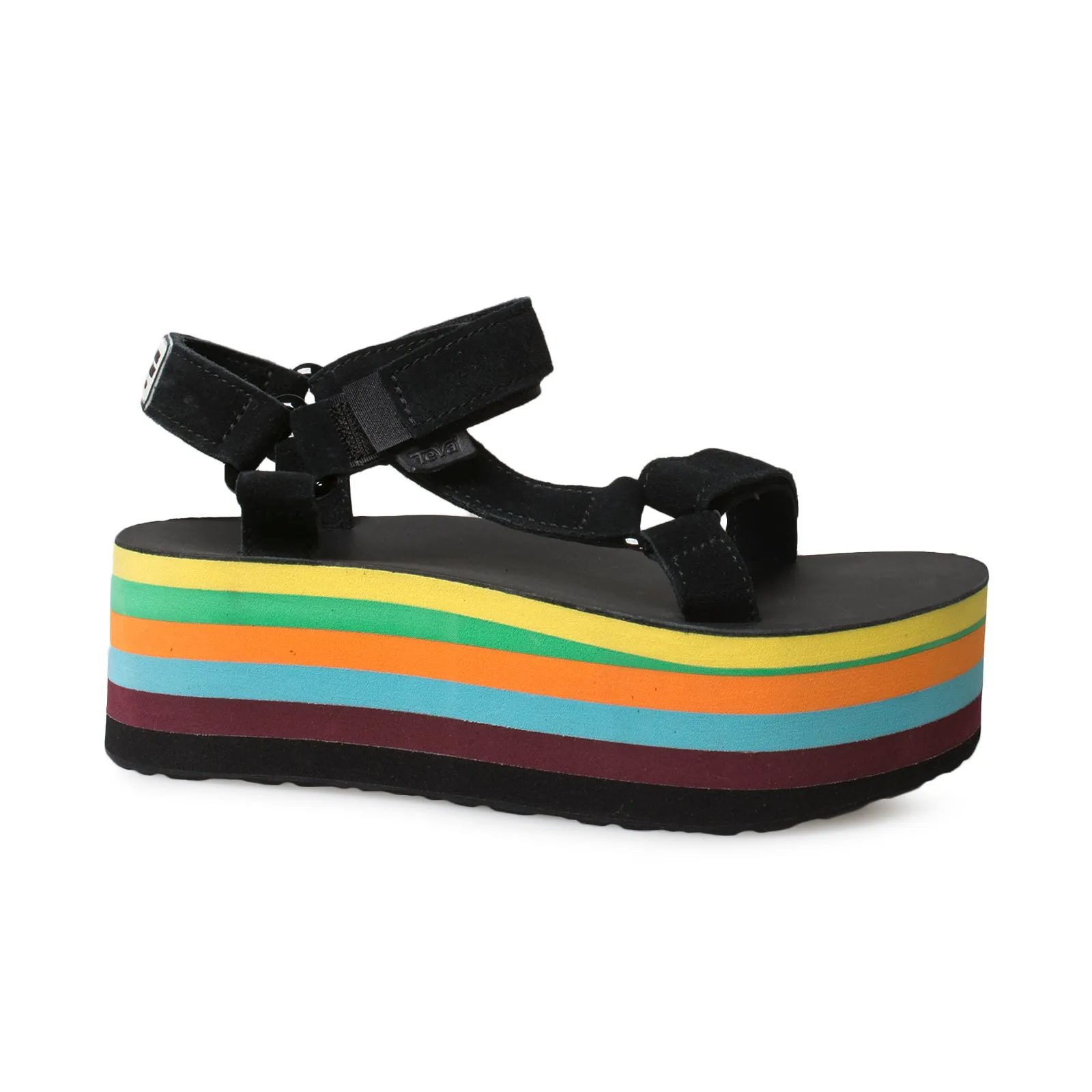 Teva Black Multi Women's Sandals - Opening Ceremony Flatform Universal