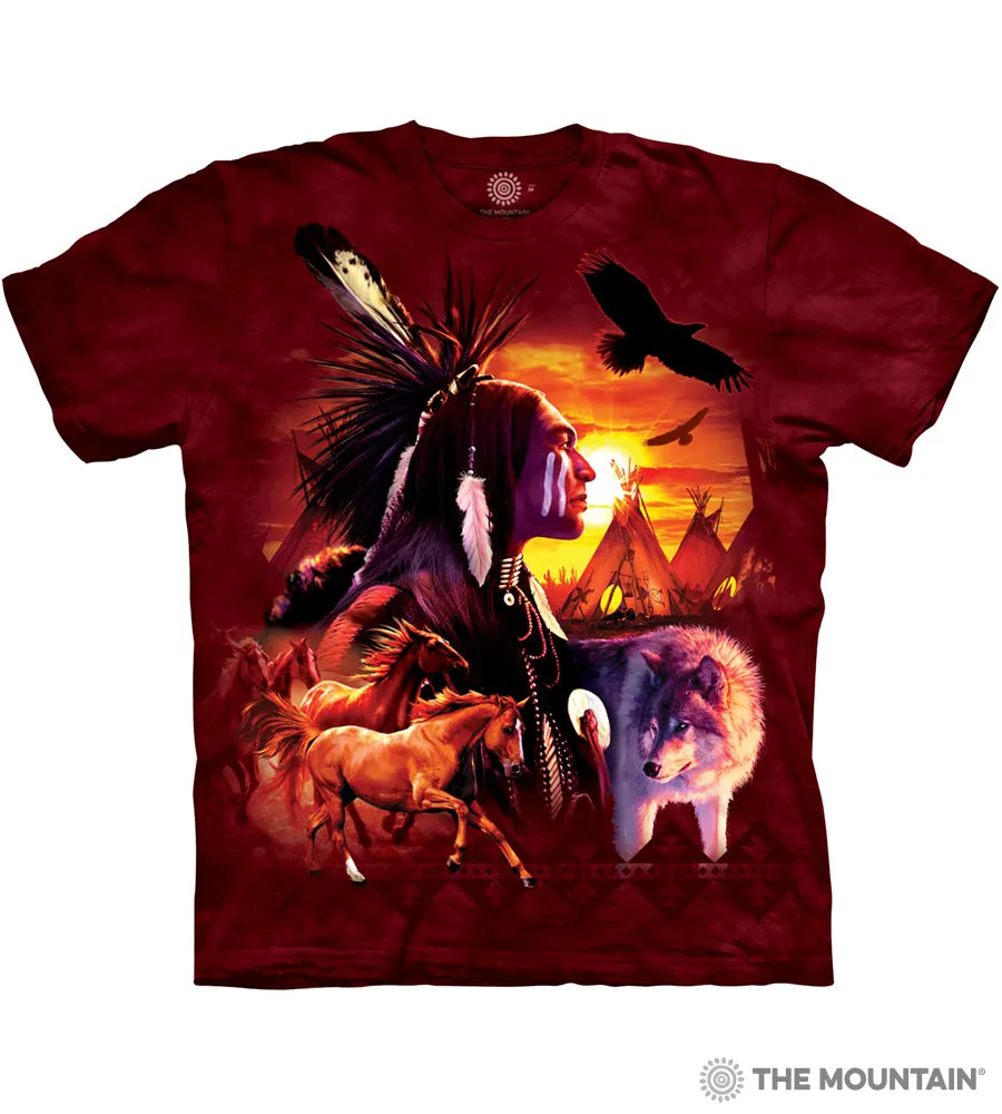 The Mountain Unisex Tee, Indian Collage