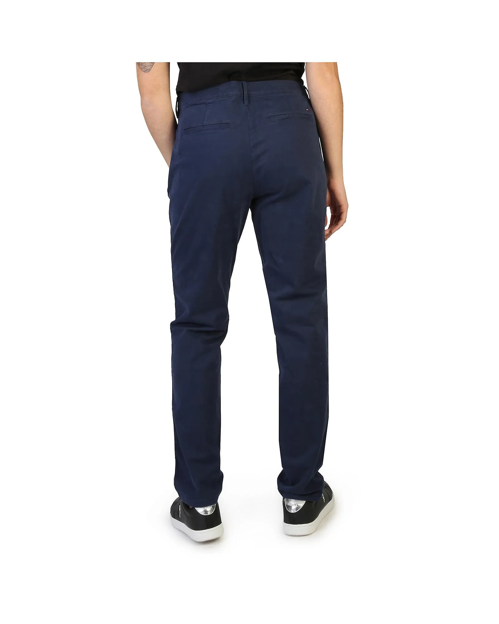 Tommy Hilfiger Classic Cotton Trousers with Logo Detail