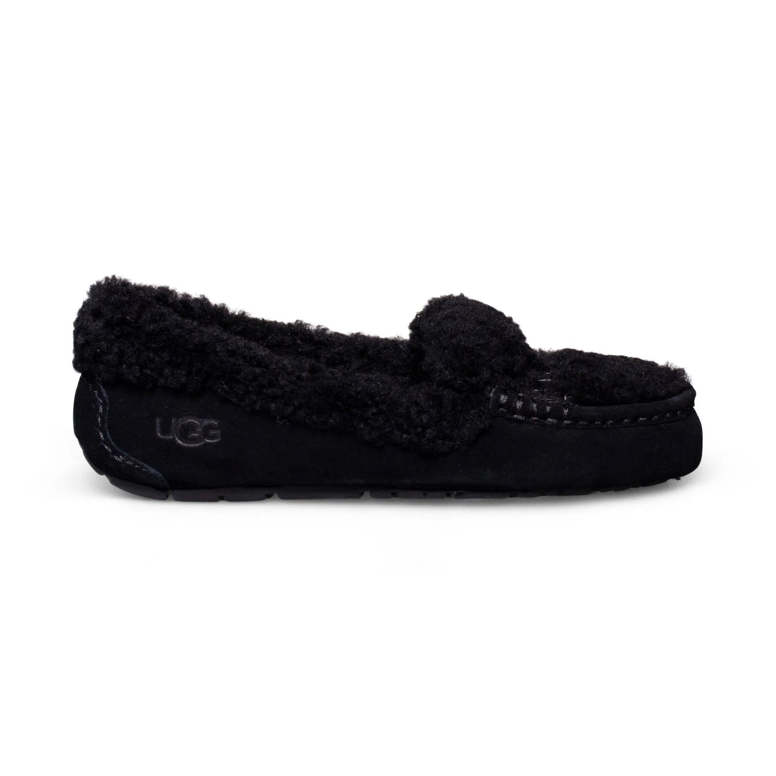 UGG Ansley Braid Black Slippers - Women's