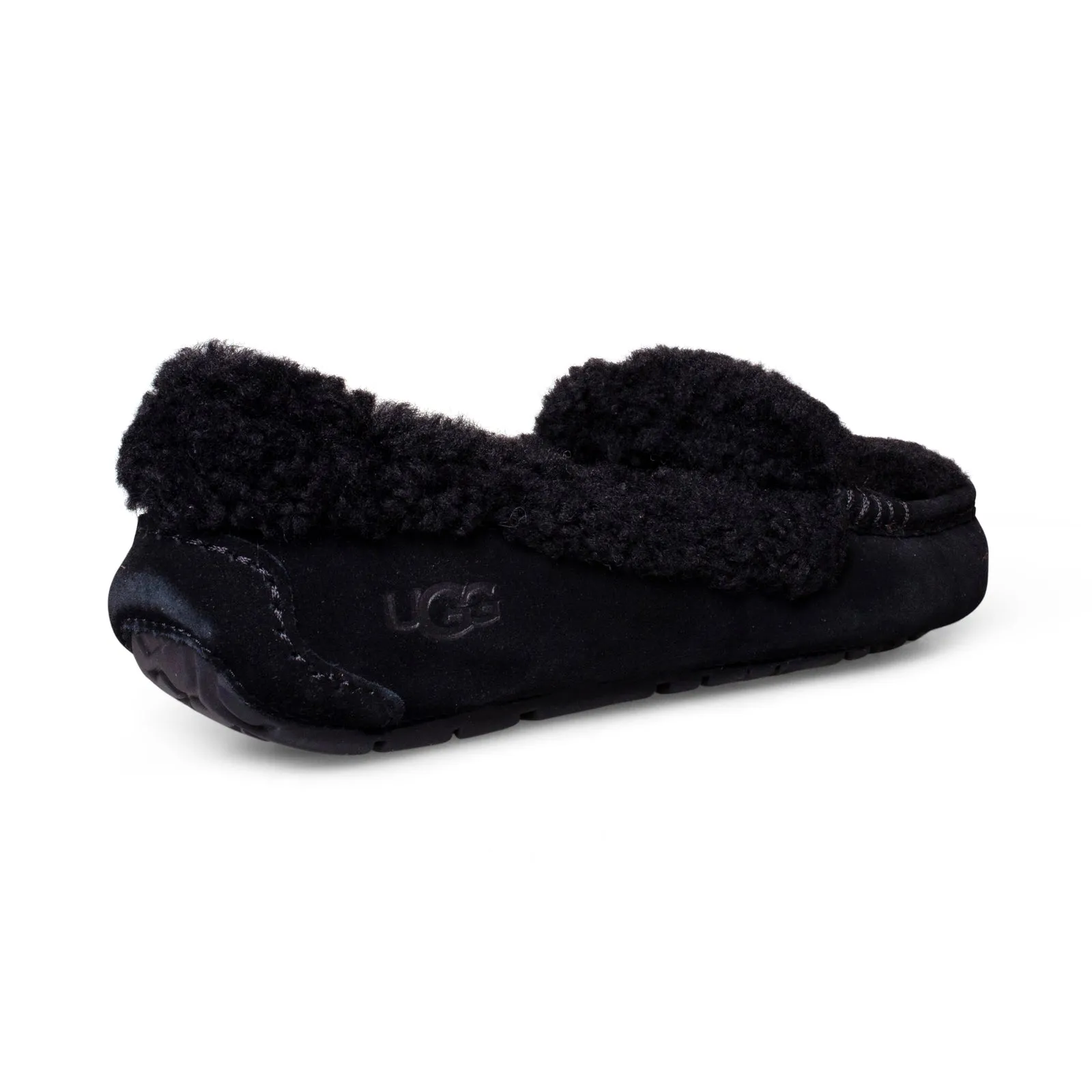 UGG Ansley Braid Black Slippers - Women's