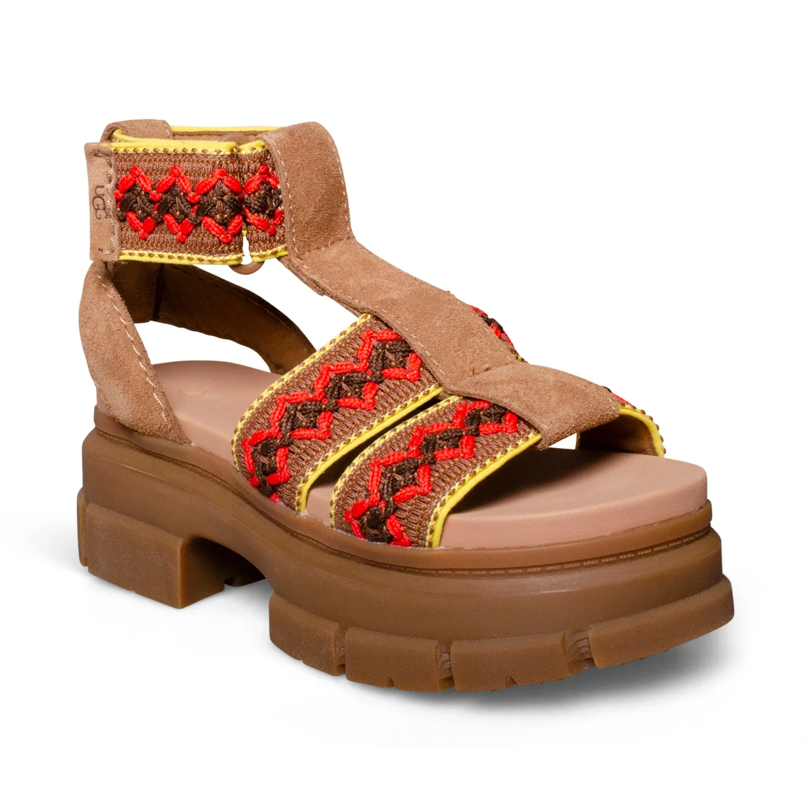 UGG Ashton Braid Chestnut Sandals - Women's