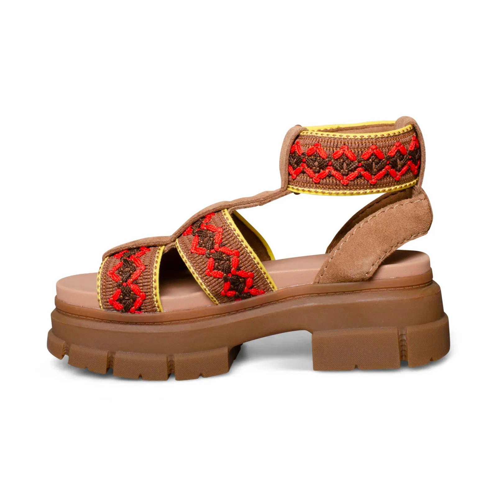 UGG Ashton Braid Chestnut Sandals - Women's