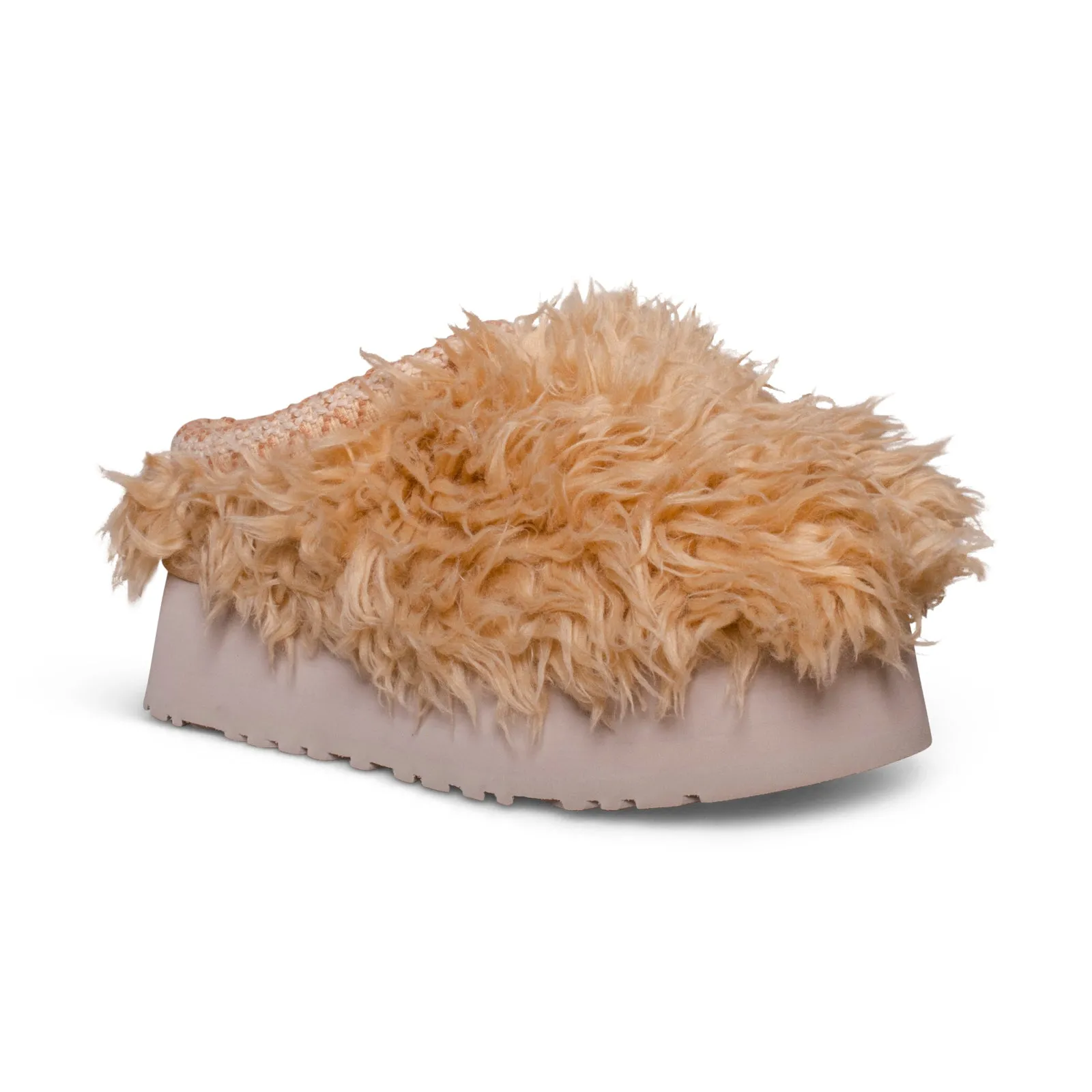 UGG Fluff Momma Sugar Tasman Oat Slippers - Women's: UGG Fluff Slippers for Women