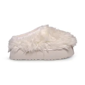 UGG Fluffy Sugar Tasman White Slippers - Women's