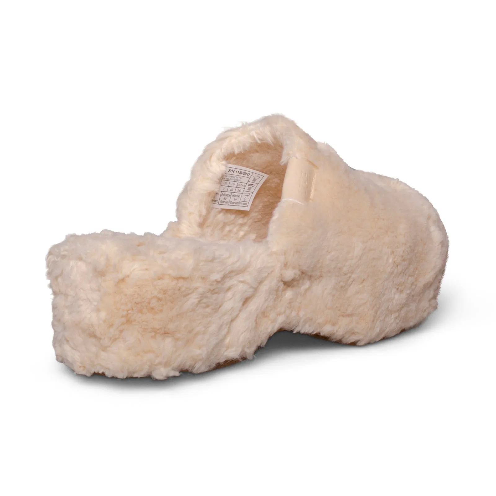 UGG Fuzz Sugar Clog Natural Slippers for Women