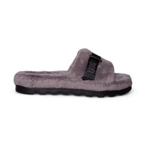 UGG Men's Charcoal Fluff Up Slippers