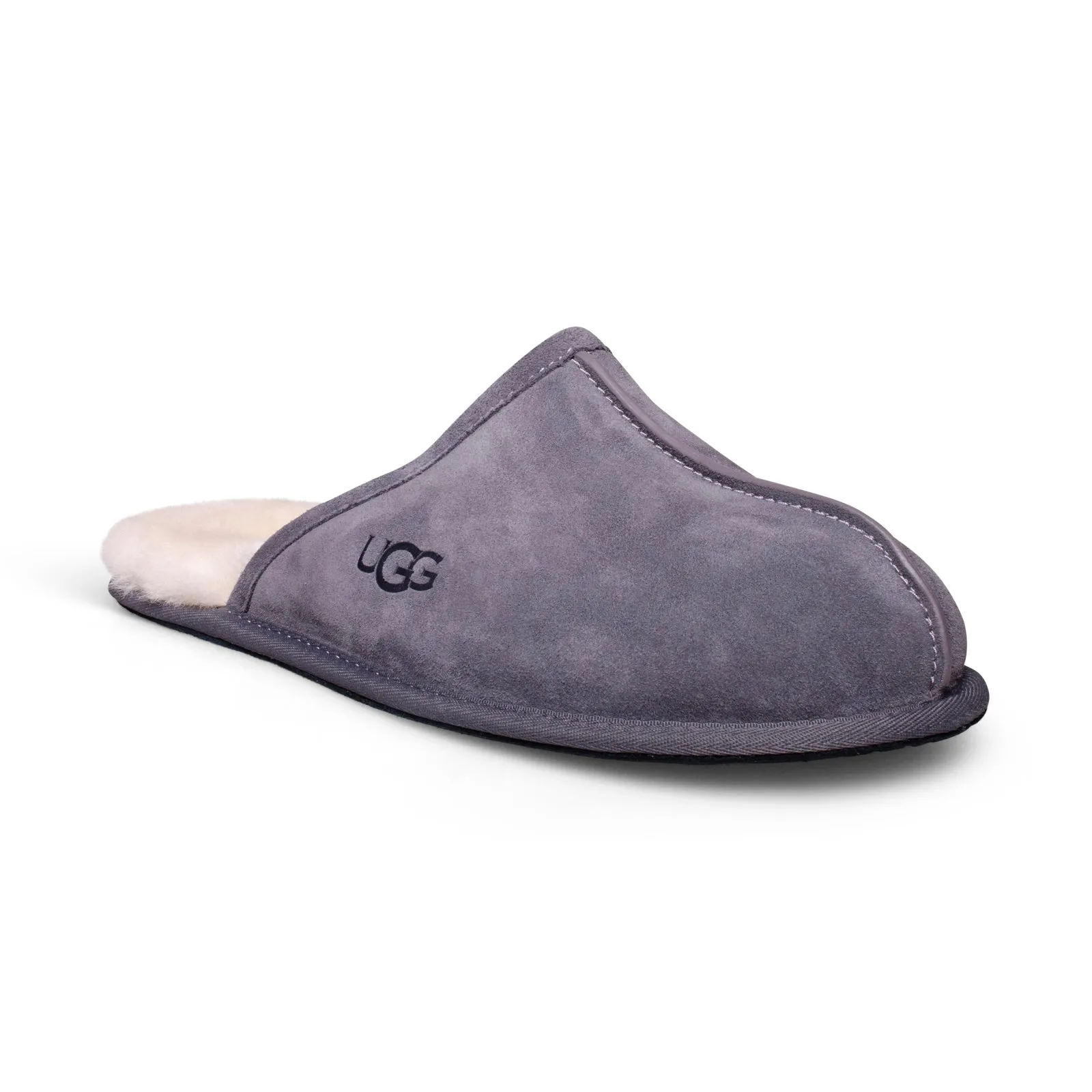 UGG Men's Dark Grey Scuff Slippers