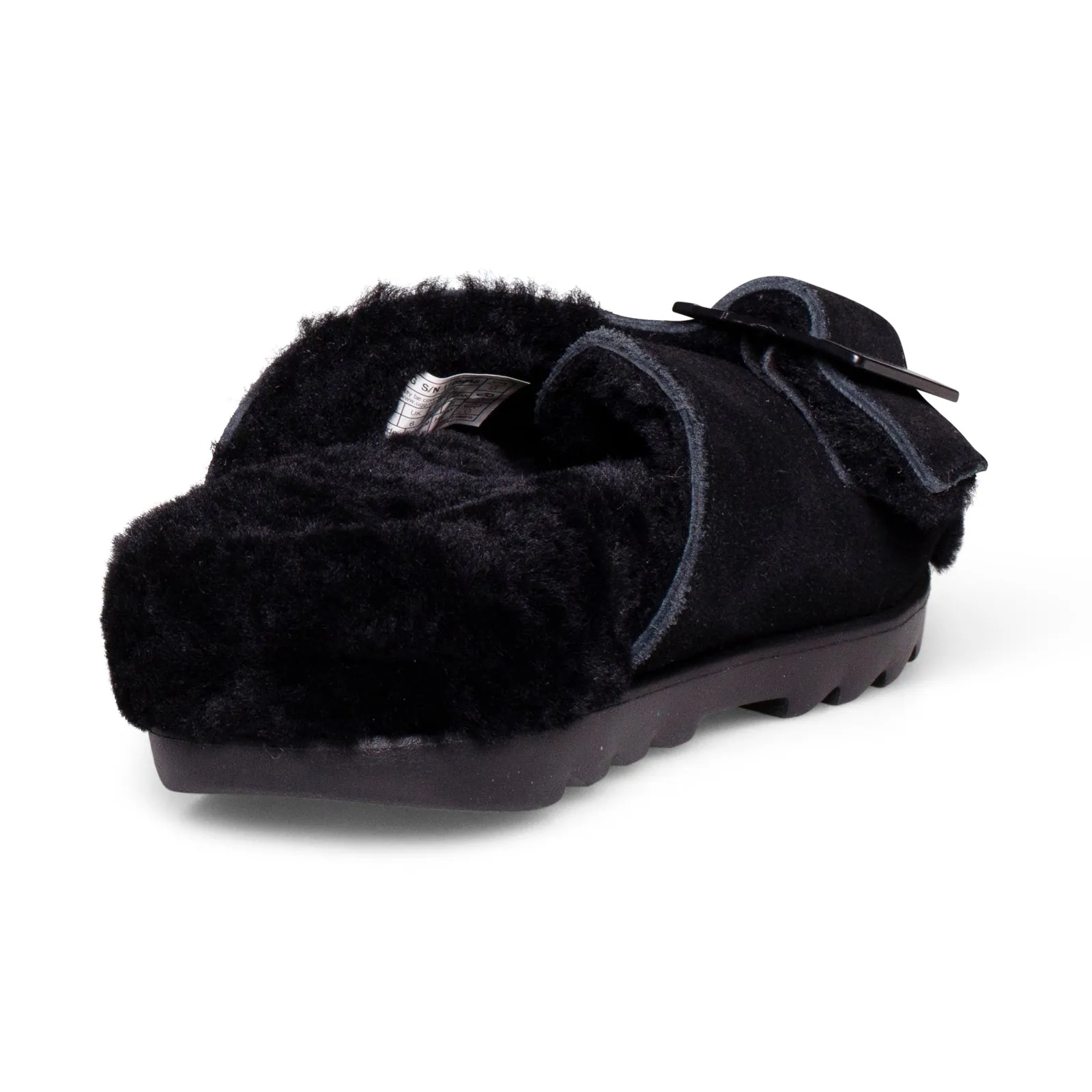 UGG Women's Black Slippers with Buckle