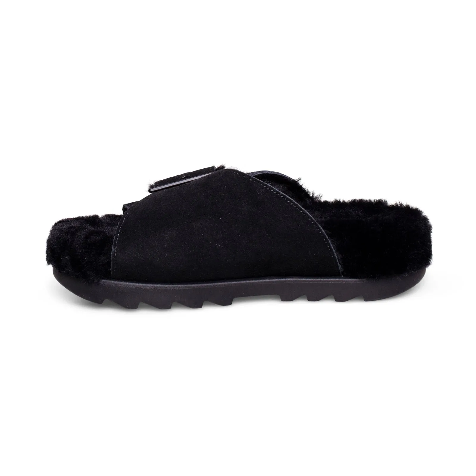 UGG Women's Black Slippers with Buckle