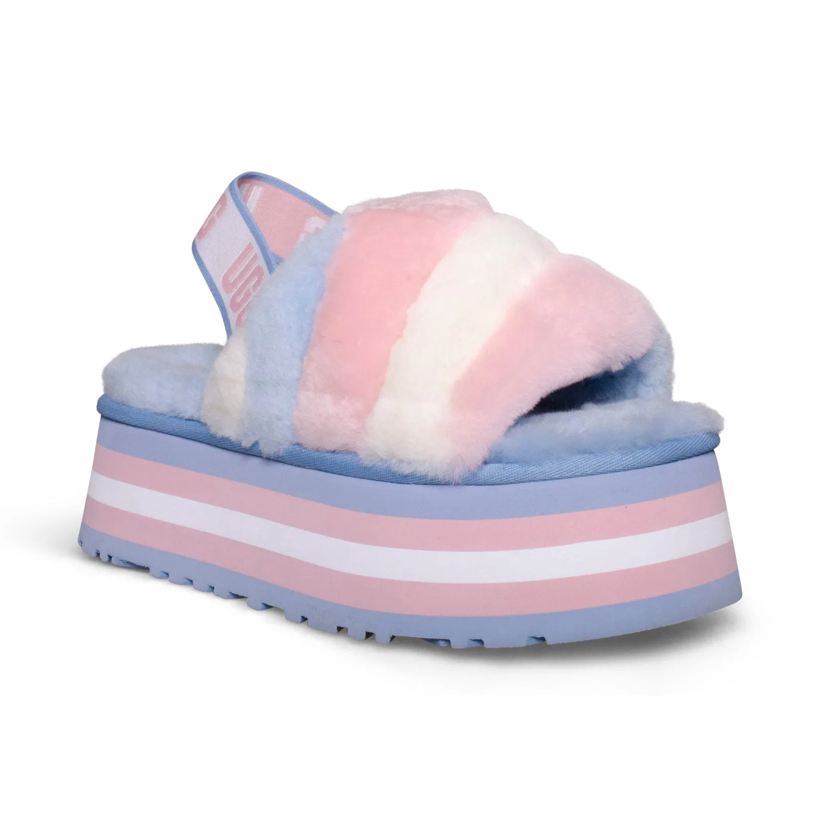 UGG Women's Slide Slippers - Pride Disco Stripe Combo