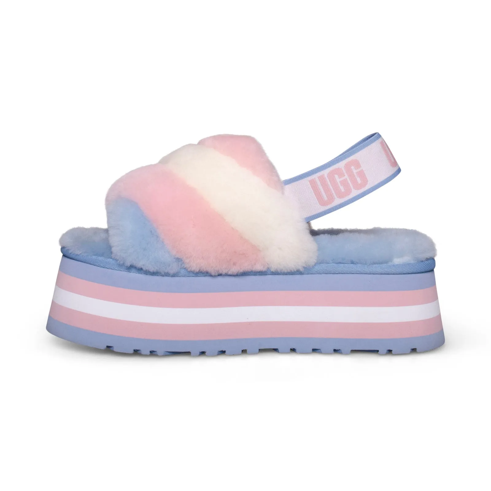 UGG Women's Slide Slippers - Pride Disco Stripe Combo