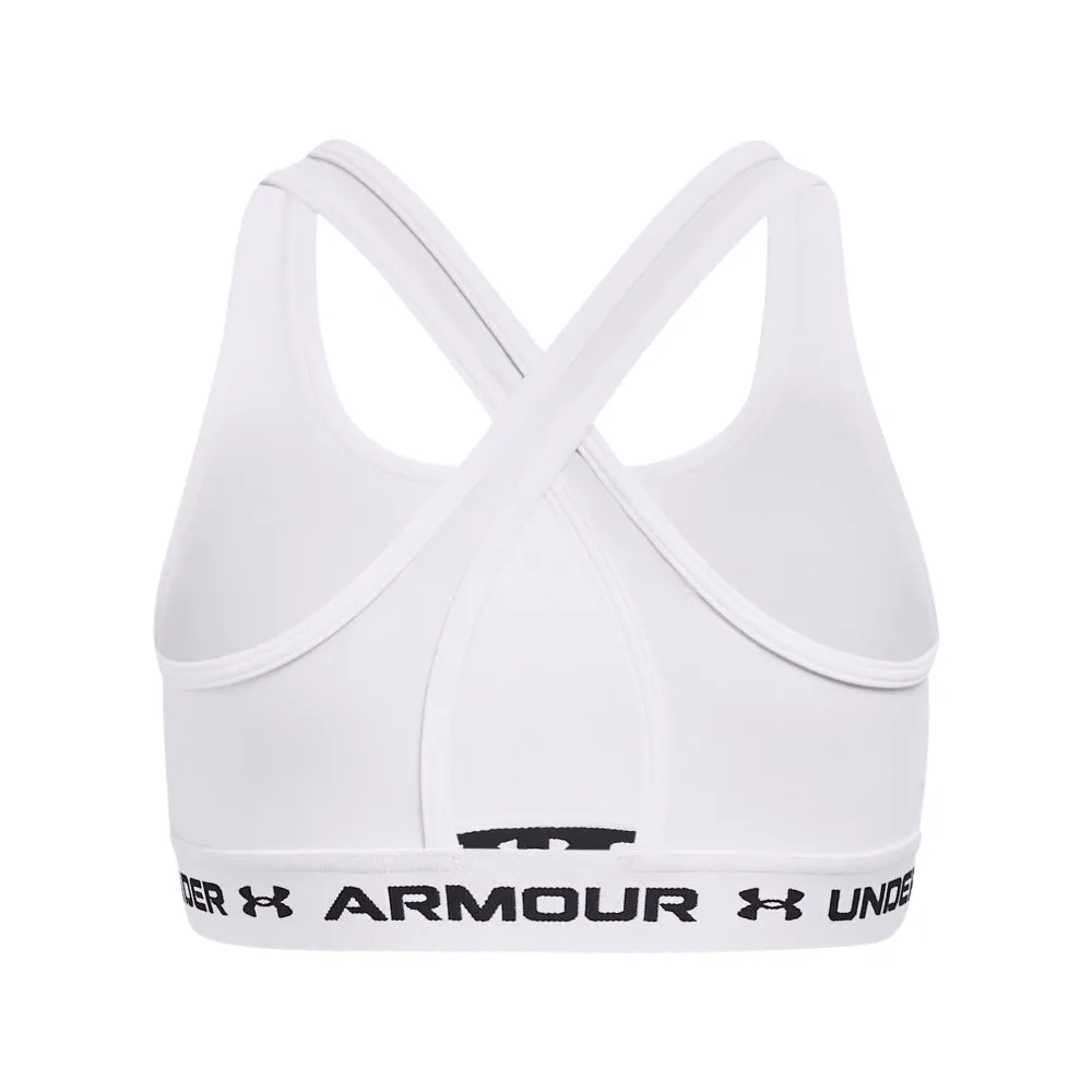 Under Armour Women's Crossback Mid Solid Sports Bra