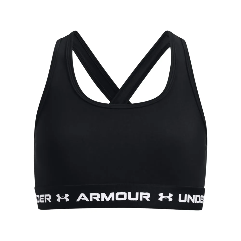 Under Armour Women's Crossback Mid Solid Sports Bra