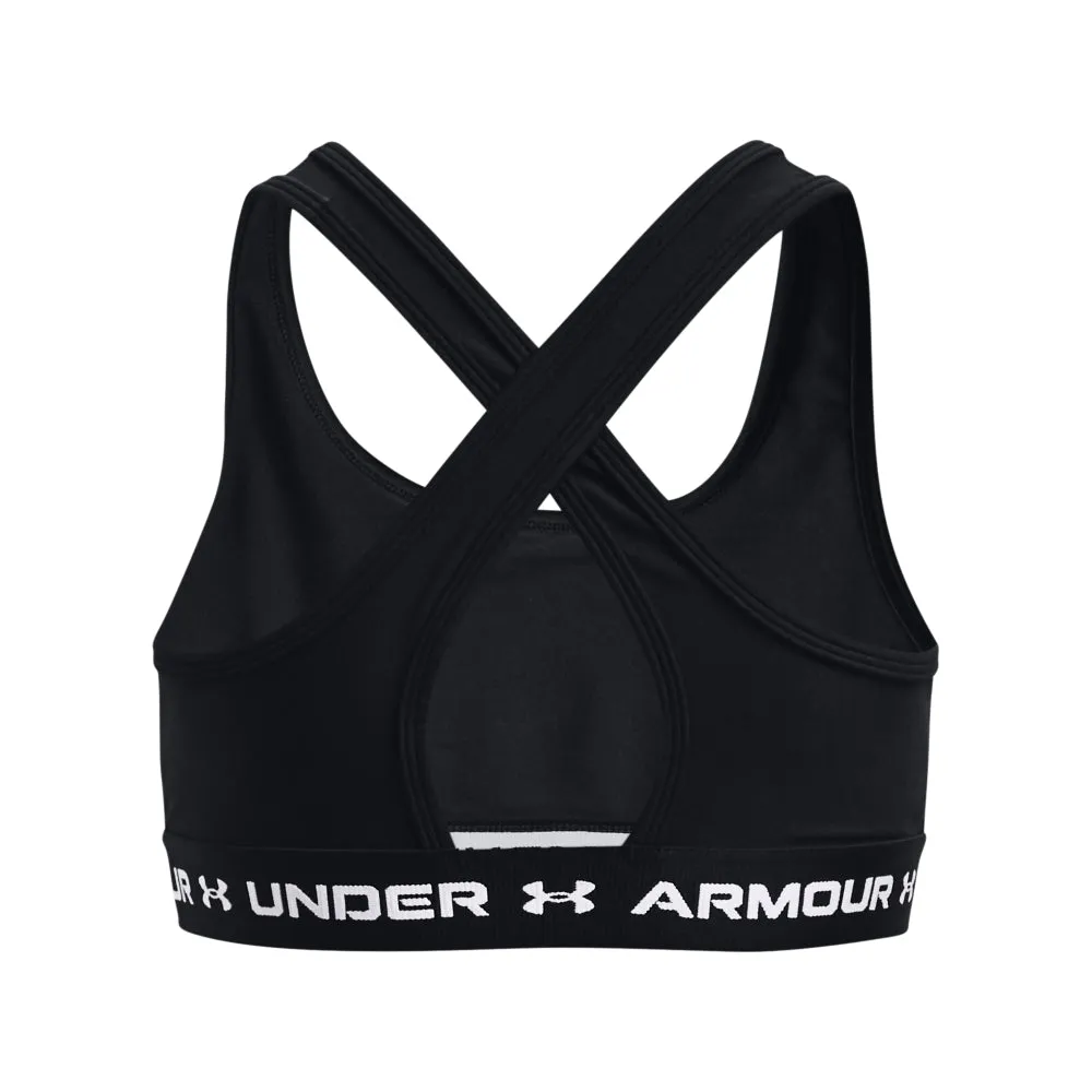 Under Armour Women's Crossback Mid Solid Sports Bra