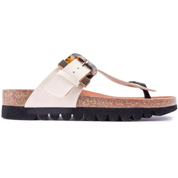 V.Gan Vegan Kiwi Footbed Tortoiseshell Sandals