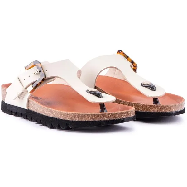 V.Gan Vegan Kiwi Footbed Tortoiseshell Sandals