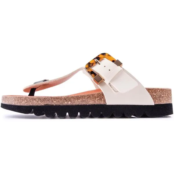 V.Gan Vegan Kiwi Footbed Tortoiseshell Sandals