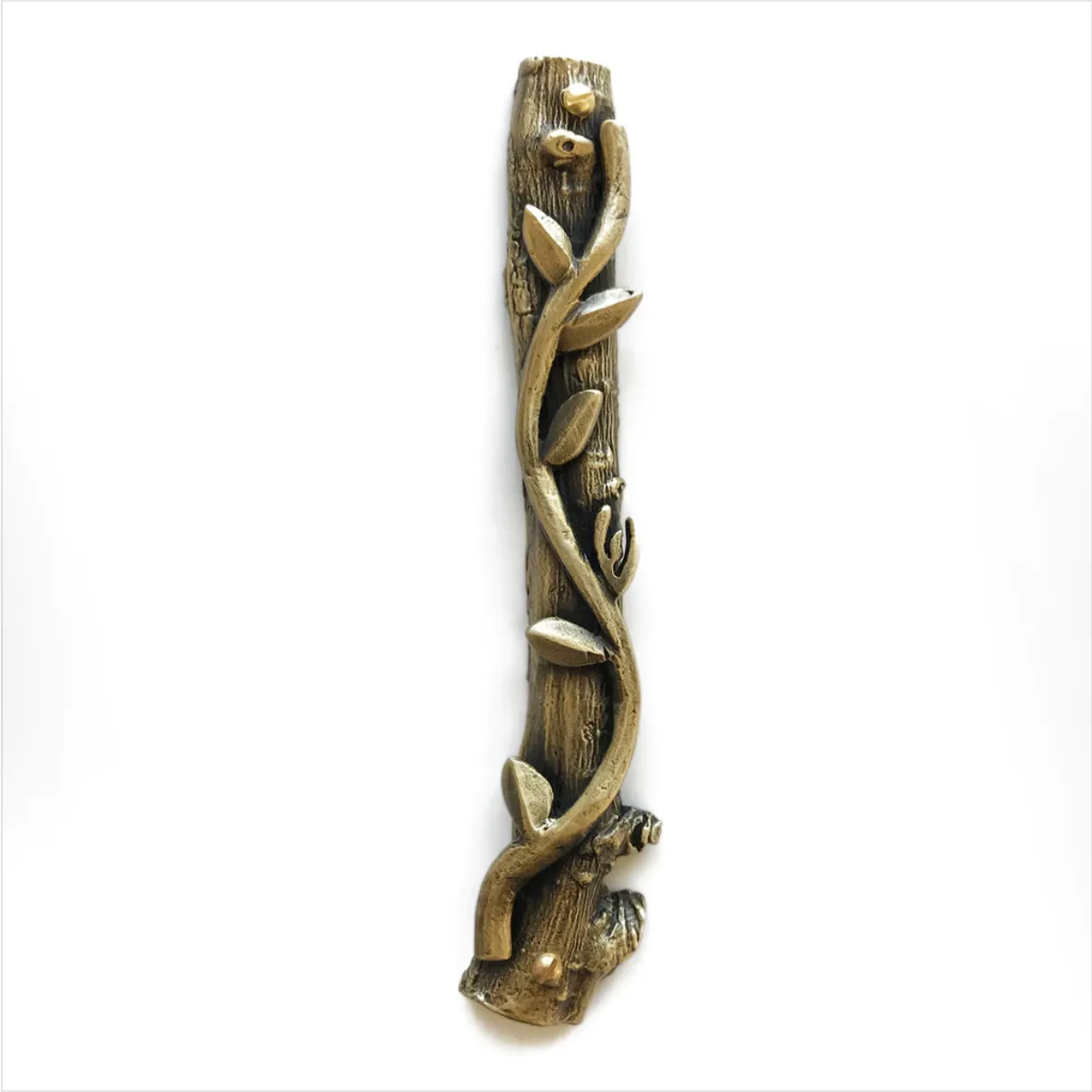 Vine Brass Mezuzah