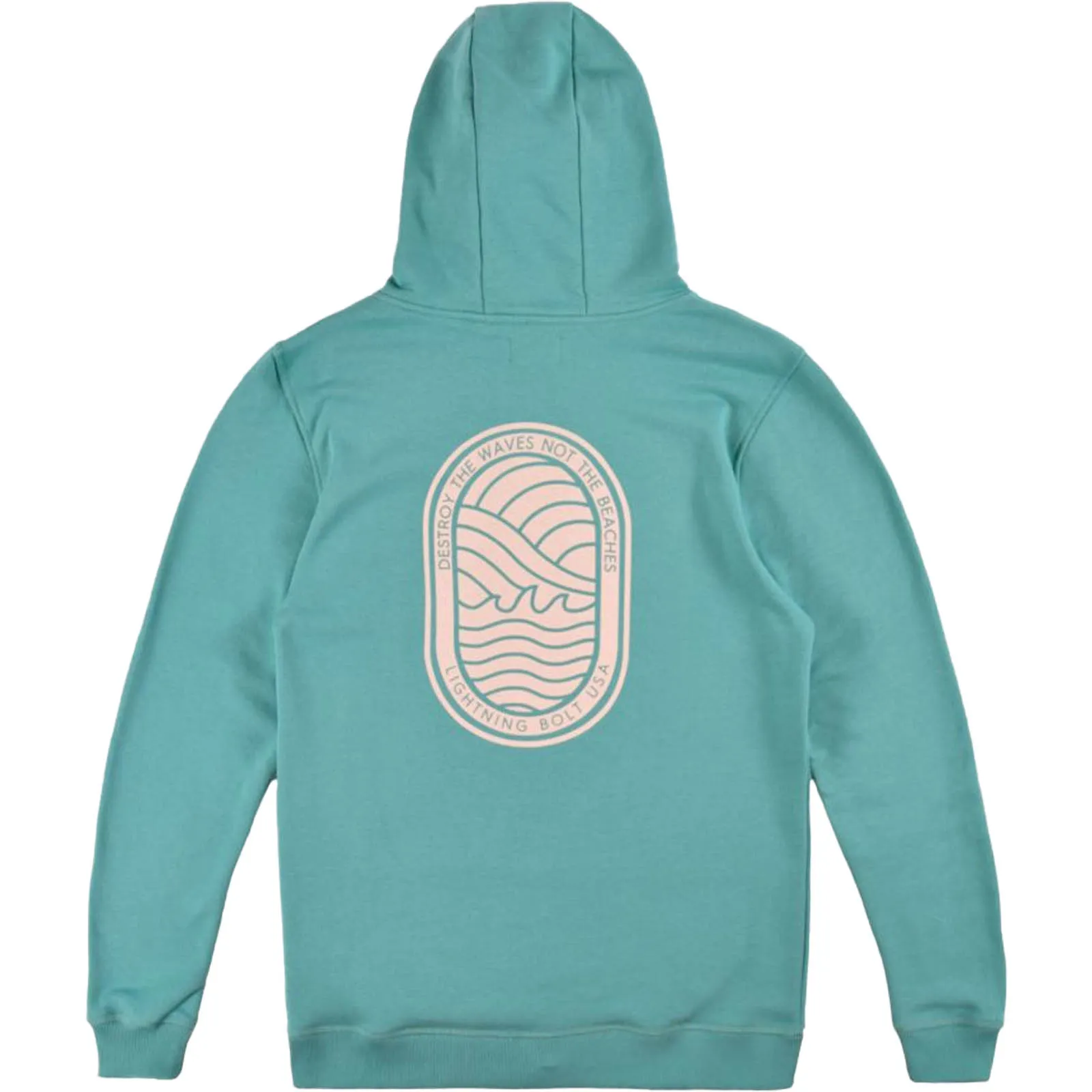 Waves Fleece Hoodie Frosty Green