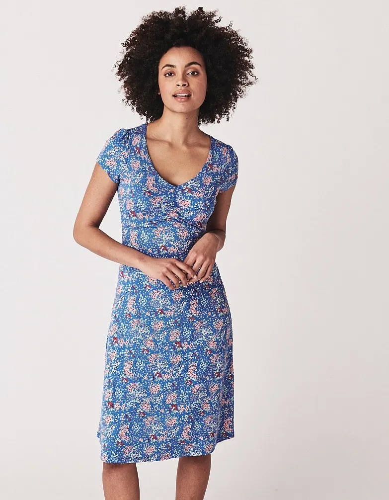 Women's Iris Jersey Printed Tea Dress from Crew Clothing Company